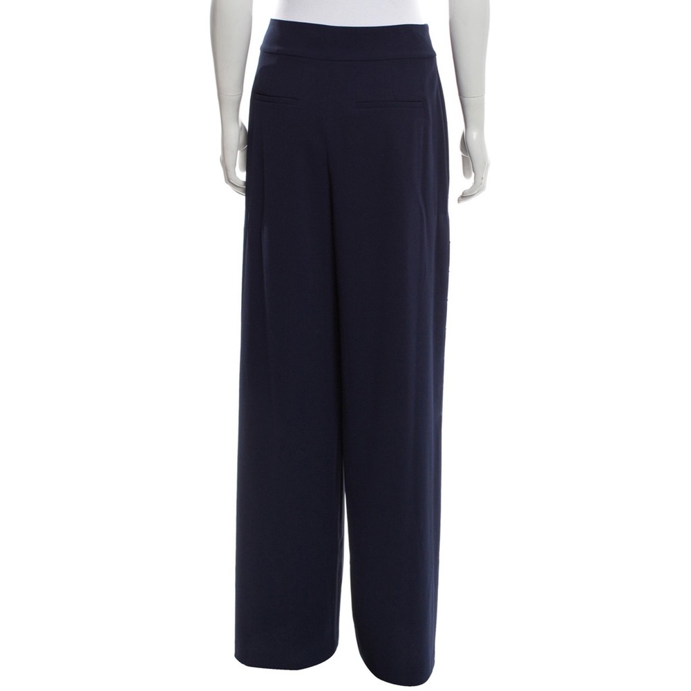 ALICE + OLIVIA High-Rise Navy Blue Wide-Leg Pants - Picture 3 of 8